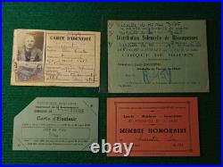 Famille Lecointre Lots De Documents Carte Confederale Cgt + D'electeur 1945
