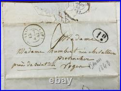 Famille de Gail Obernai 1843 Baronne Catherine Zorn de Bulach Rare Autographe