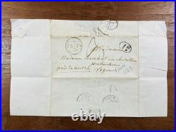 Famille de Gail Obernai 1843 Baronne Catherine Zorn de Bulach Rare Autographe