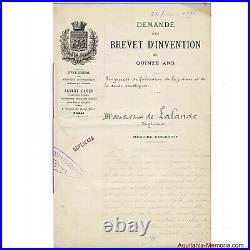Félix de Lalande (1845 1919) brevets d'invention potasse et soude caustiques