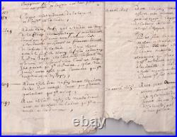 Fin 15° siècle-17° siècle. Bourg-Achard. Eure. Manuscrit. Inventaire. Pièces. RR