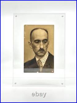 Francois MAURIAC beau portrait autographe Quand j'étais un peu moins vieux