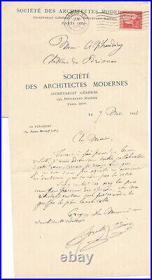 Frantz JOURDAIN 2 lettres autographes à Georges ALPHANDERY Brignan abeilles