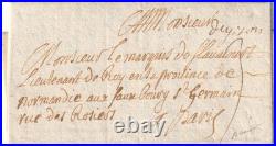 GISORS 27 Lettre 1712 Marque postale manuscrit De Gisors LENAIN N° 1, EURE