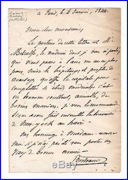 Général Bertrand / Lettre Autographe (1844) / Napoléon