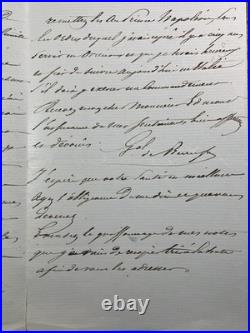 Général Charles de Beaufort d'Hautpoul 1859 Rare Autographe Italie Napoléon III