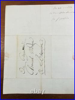 Général Jacques François Chevalier 1800 Rare Autographe Briançon Chancel Isère