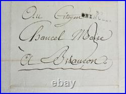 Général Jacques François Chevalier 1800 Rare Autographe Briançon Chancel Isère