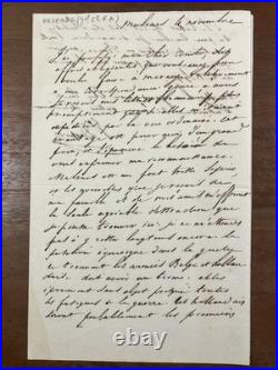Général d'Empire François Alexandre Desprez Malines 1831 Autographe Belgique