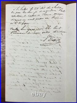 Général d'Empire François Alexandre Desprez Malines 1831 Autographe Belgique