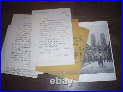 Georges Beaute Ecrivain 6 Documents Autographes