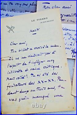 Georges Bourdon lettres autographes manuscrites à Fernand Gregh