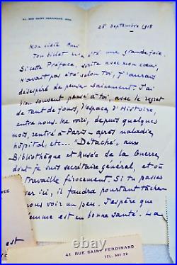 Georges Bourdon lettres autographes manuscrites à Fernand Gregh