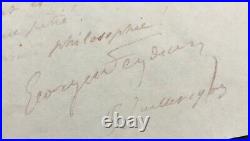 Georges FEYDEAU Lettre autographe signée + manuscrit autographe 1903