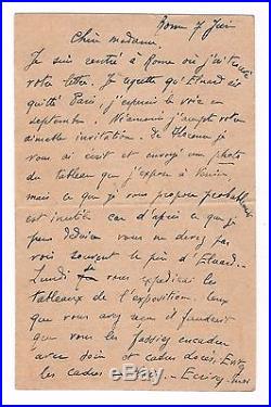 Giorgio De Chirico / Lettre Autographe À Gala Éluard (1924) / Surréalisme