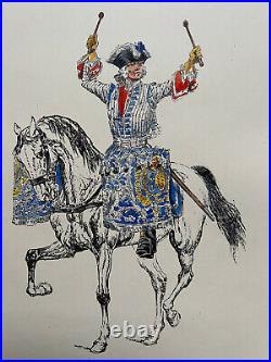 Grande planche Pierre Benigni Timbalier des Gardes du corps 1724 Uniformologie