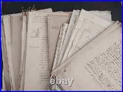 Gros lot de documents, château de Rabodanges (61), famille de la Carte