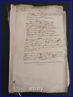 Gros lot de documents, château de Rabodanges (61), famille de la Carte