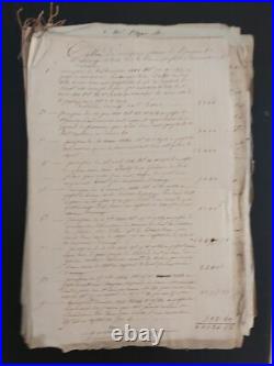 Gros lot de documents, château de Rabodanges (61), famille de la Carte
