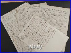 Gros lot de documents, château de Rabodanges (61), famille de la Carte