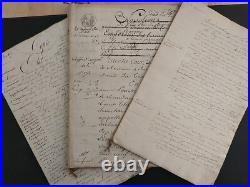 Gros lot de documents, château de Rabodanges (61), famille de la Carte