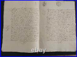 Gros lot de documents, château de Rabodanges (61), famille de la Carte