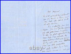 Gustave FLAUBERT chaleureuse et belle lettre autographe signée. 1867