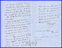 Gustave FLAUBERT chaleureuse et belle lettre autographe signée. 1867