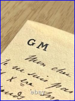 Guy de MAUPASSANT Lettre autographe signée Nouvelle année 1884 1889