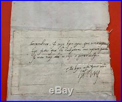HENRI IV Lettre autographe signée