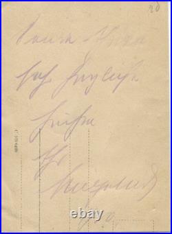 HOHENZOLLERN (Wilhelm von) ex Kronprinz carte photo dédicacée et signée au verso