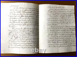 HOPITAUX MILITAIRES. BEURNONVILLE (ministre de la Guerre) lettre 4pp signée 1793