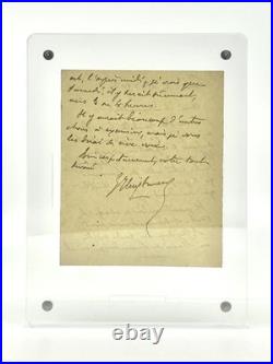 HUYSMANS Lettre autographe signée 1902 Renouard Whistler