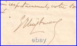 HUYSMANS Lettre autographe signée Renouard Whistler 1902