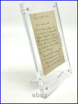 HUYSMANS Lettre autographe signée Renouard Whistler 1902