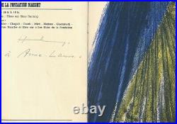 Hans HARTUNG Dédicace et deux signatures autographes catalogue Maeght 1971