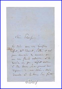 Hector Berlioz / Lettre Autographe (1859) / Au Sujet De Son Opera Les Troyens