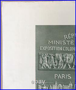 Héliogravure Emile Pinchon Diplôme Robiquet Exposition Coloniale Paris 1931