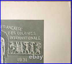 Héliogravure Emile Pinchon Diplôme Robiquet Exposition Coloniale Paris 1931