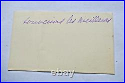 Henri Bergson belle carte autographe manuscrite