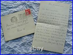 Henri Bergson lettre autographe