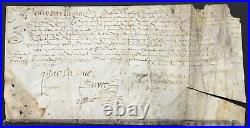 Henri III, Roi de France Charte en son nom, 1581, signature Par la Cour