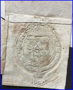 Henri IV Roi de France Document / lettre signée + sceau Signed letter 1603