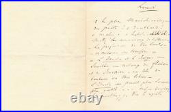 Henri MARÉCHAL amusante lettre à Jules Barbier Amoureux de Catherine