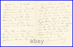 Henri MARÉCHAL amusante lettre à Jules Barbier Amoureux de Catherine Henri MARÉCHAL amusante lettre à Jules Barbier Amoureux de Catherine