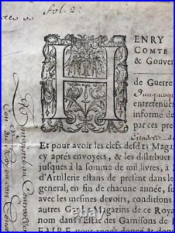 Henri de Daillon du Lude Grand Maître De L'artillerie de Louis XIV