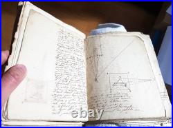 Important ensemble de manuscrits de physique-chimie XIXème, nombreux schémas