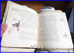 Important ensemble de manuscrits de physique-chimie XIXème, nombreux schémas