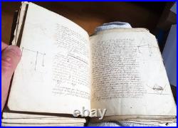 Important ensemble de manuscrits de physique-chimie XIXème, nombreux schémas