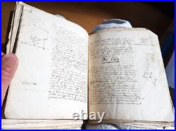 Important ensemble de manuscrits de physique-chimie XIXème, nombreux schémas